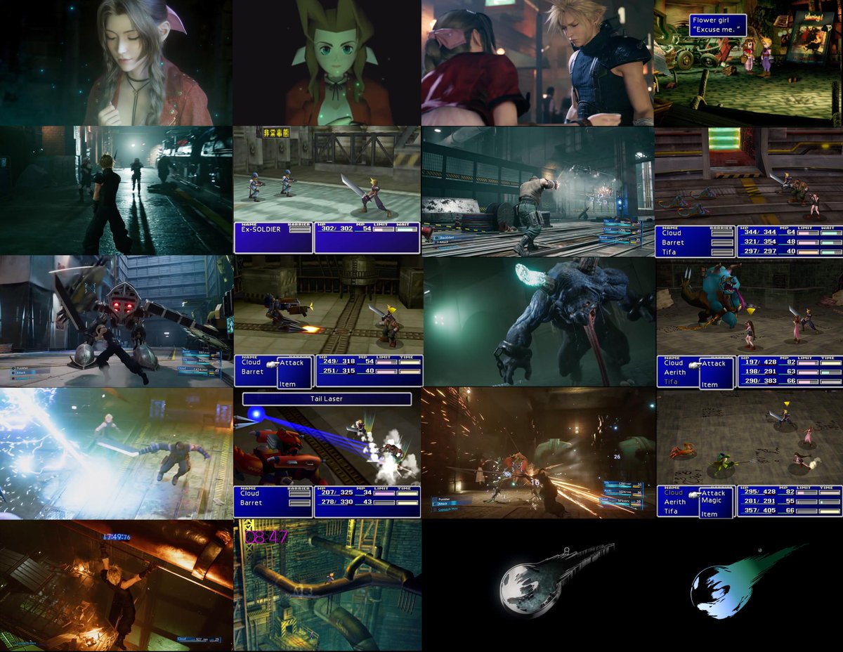 Perbandingan Final Fantasy 7 Remake Dengan Adegan Asli